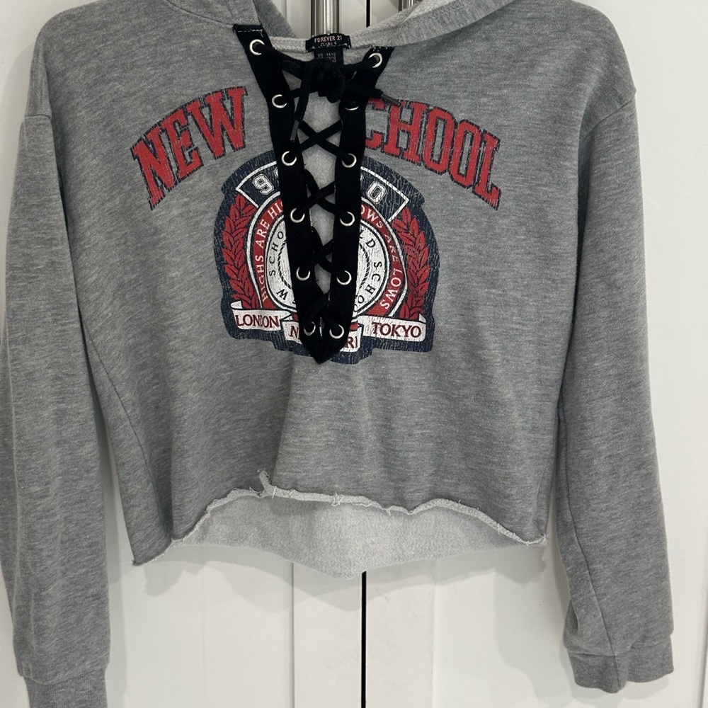 Forever 21 Girls Gray Hoodie